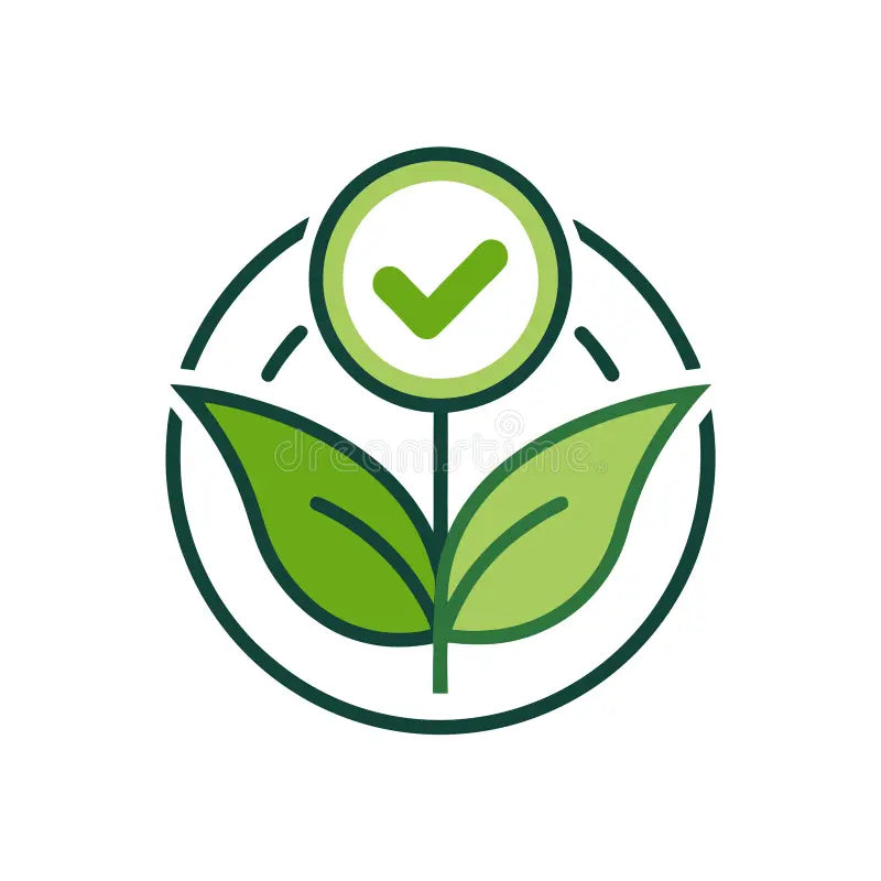 Eco-friendly green leaf approval icon