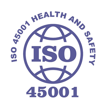 ISO 45001 workplace health and safety certification logo