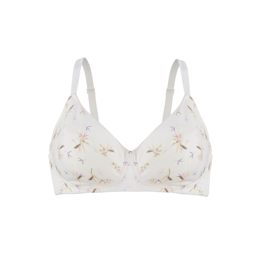 Organic cotton non-wired supportive comfort bra
