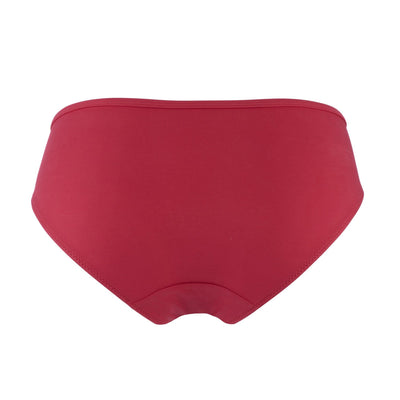 Passion Red - Silk & Organic Cotton Brief - Juliemay Lingerie