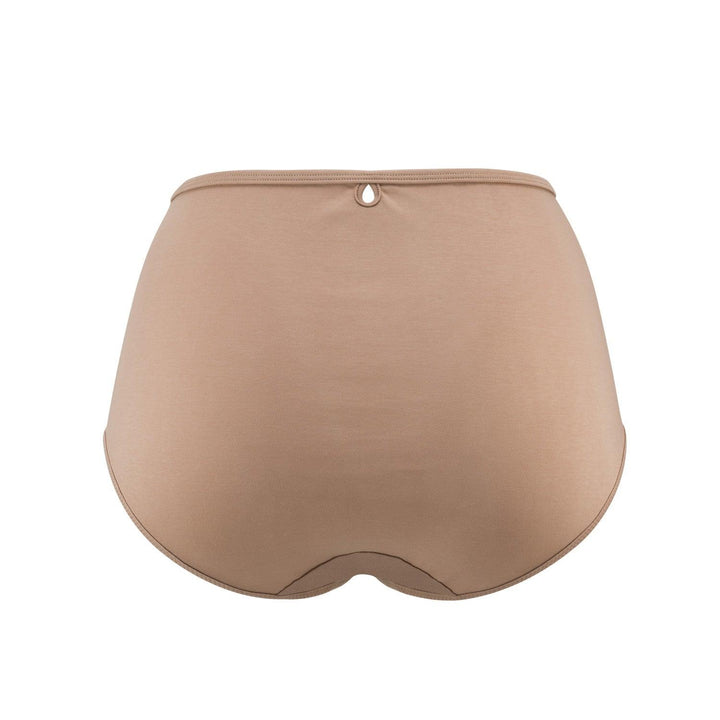 Vanessa Silk and Organic Cotton Full Brief in Skin Tone Colours, view 8 – Juliemay Lingerie