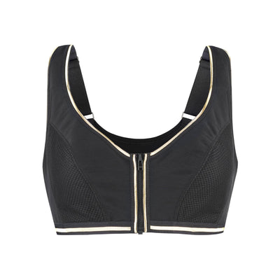 Dynamic Back Support Front Closure Cotton & Silk Sports Bra - Juliemay Lingerie