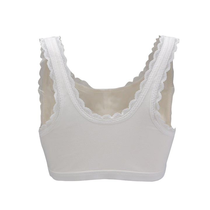Georgia Silk Back Support Full Coverage Wireless Organic Cotton Bra, view 17 – Juliemay Lingerie
