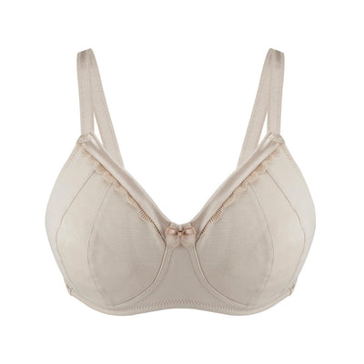 Non wired bra, Organic cotton, Nude  Rossell England – Rossell England Ltd