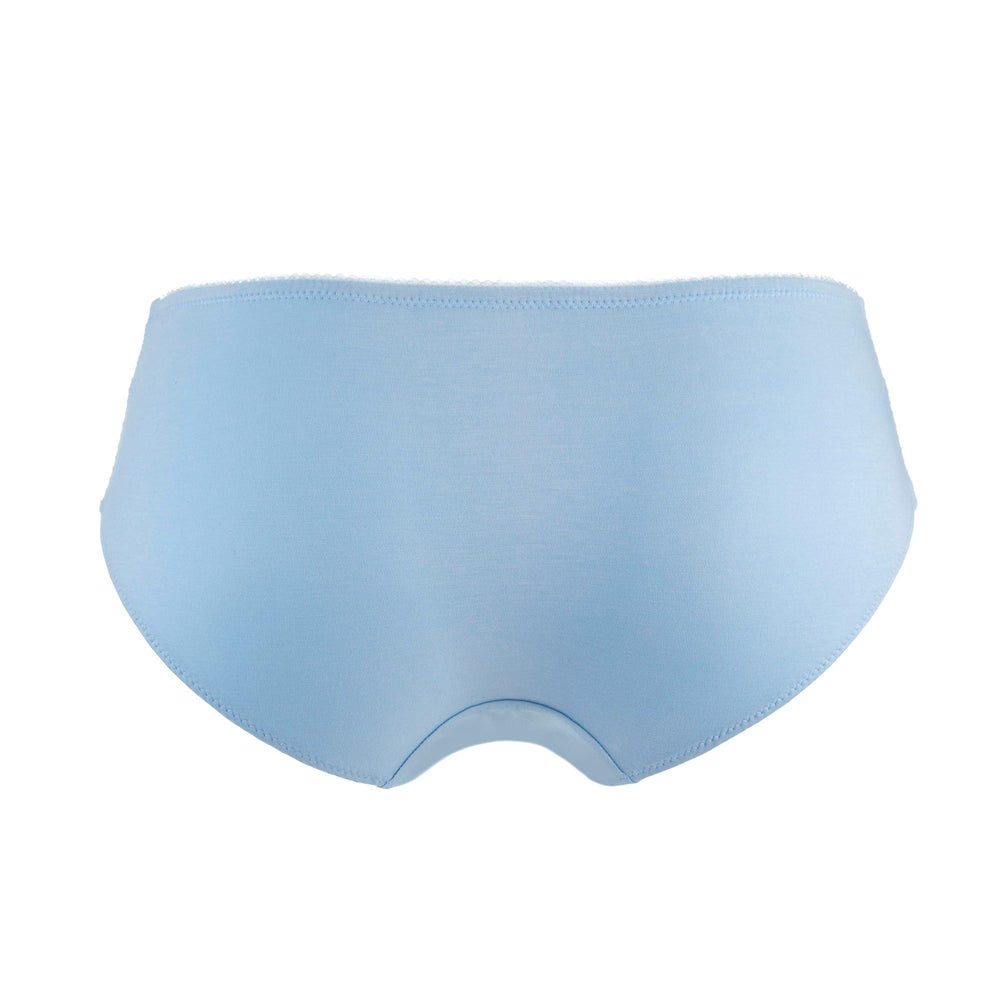 Ashley Cotton and Silk Brief, back view – Juliemay Lingerie