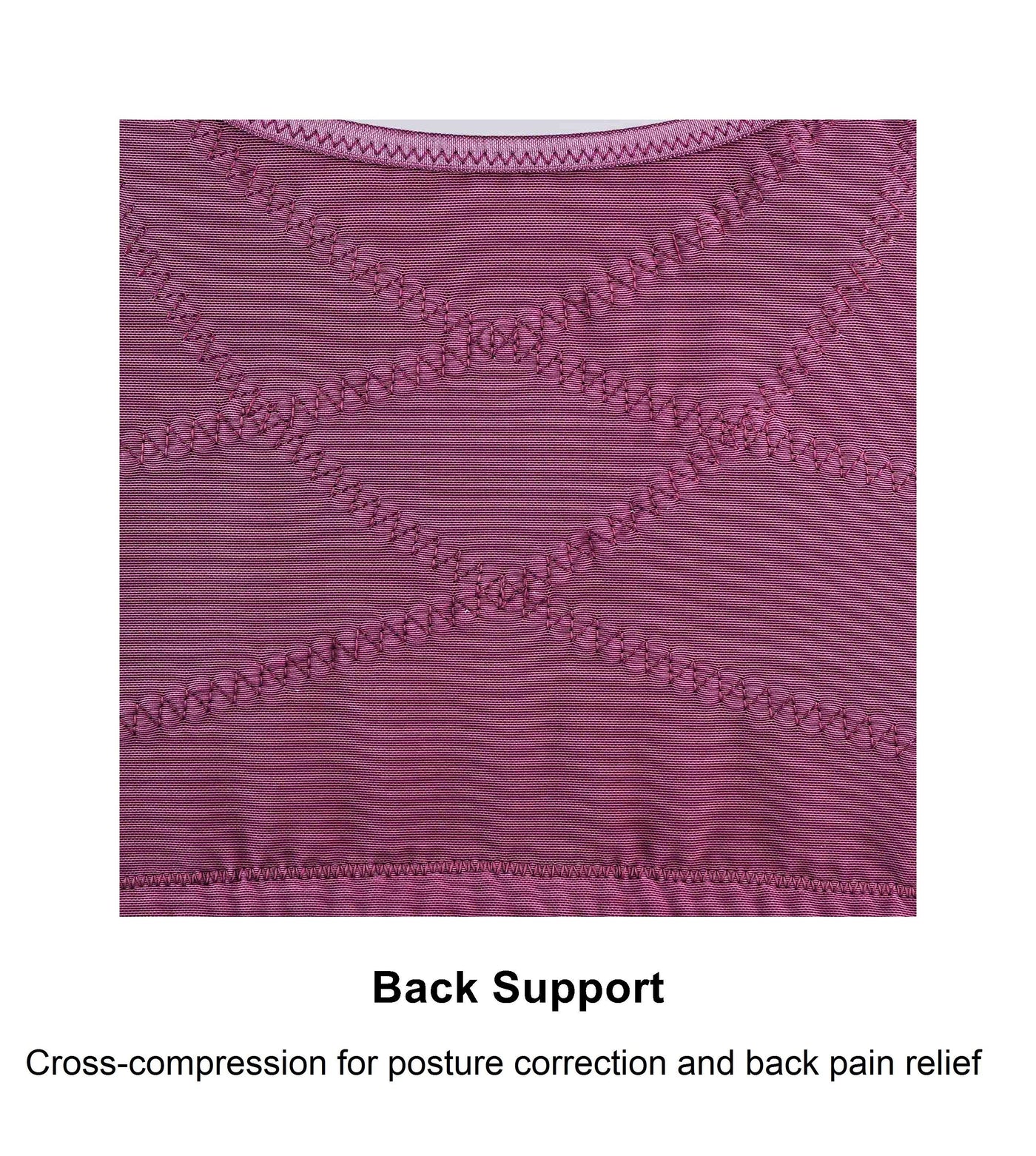 Project Cece  Claret Silk Back Support Cotton Sports Bra