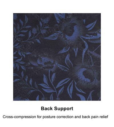 Midnight Garden Back Support Front Closure Silk & Organic Cotton Bra - Juliemay Lingerie
