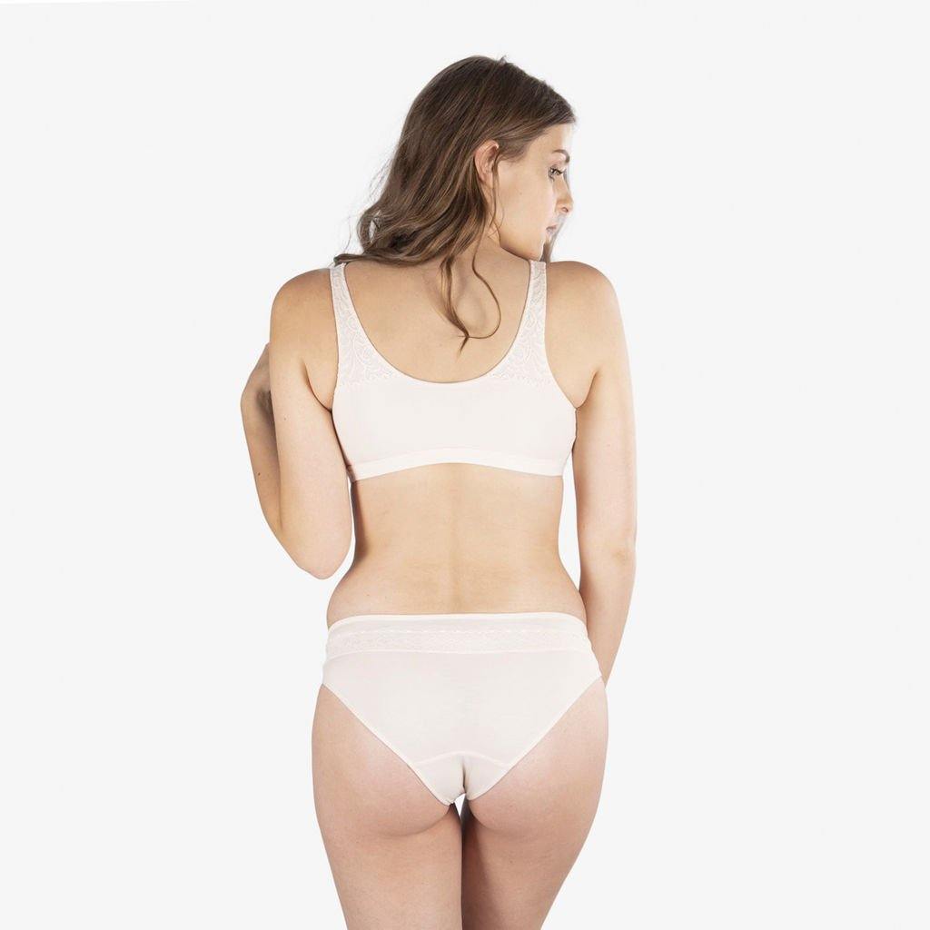 White Organic Cotton High Waisted Set Organic Lingerie, Strappy Lingerie, Organic  Underwear, Wireless Bra, Organic Cotton Underwear -  Canada