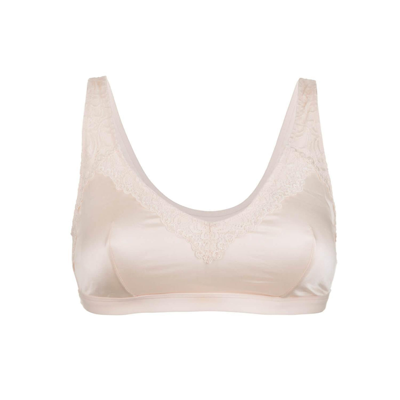 Back Support Full Coverage Wireless Organic Cotton bra (Champagne & Black) - Juliemay Lingerie
