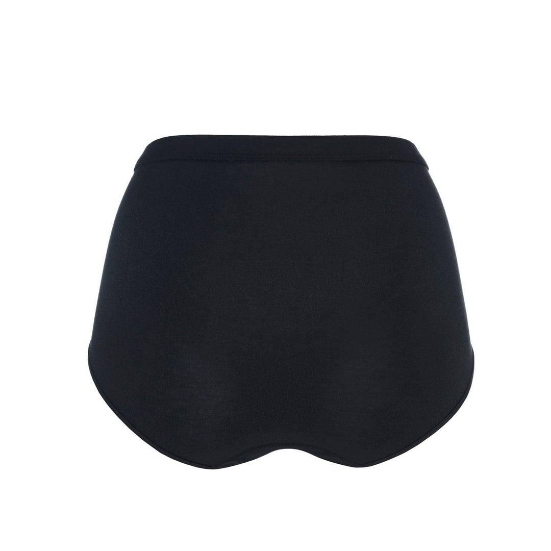 Ornate Silk and Organic Cotton Full Brief, view 7 – Juliemay Lingerie