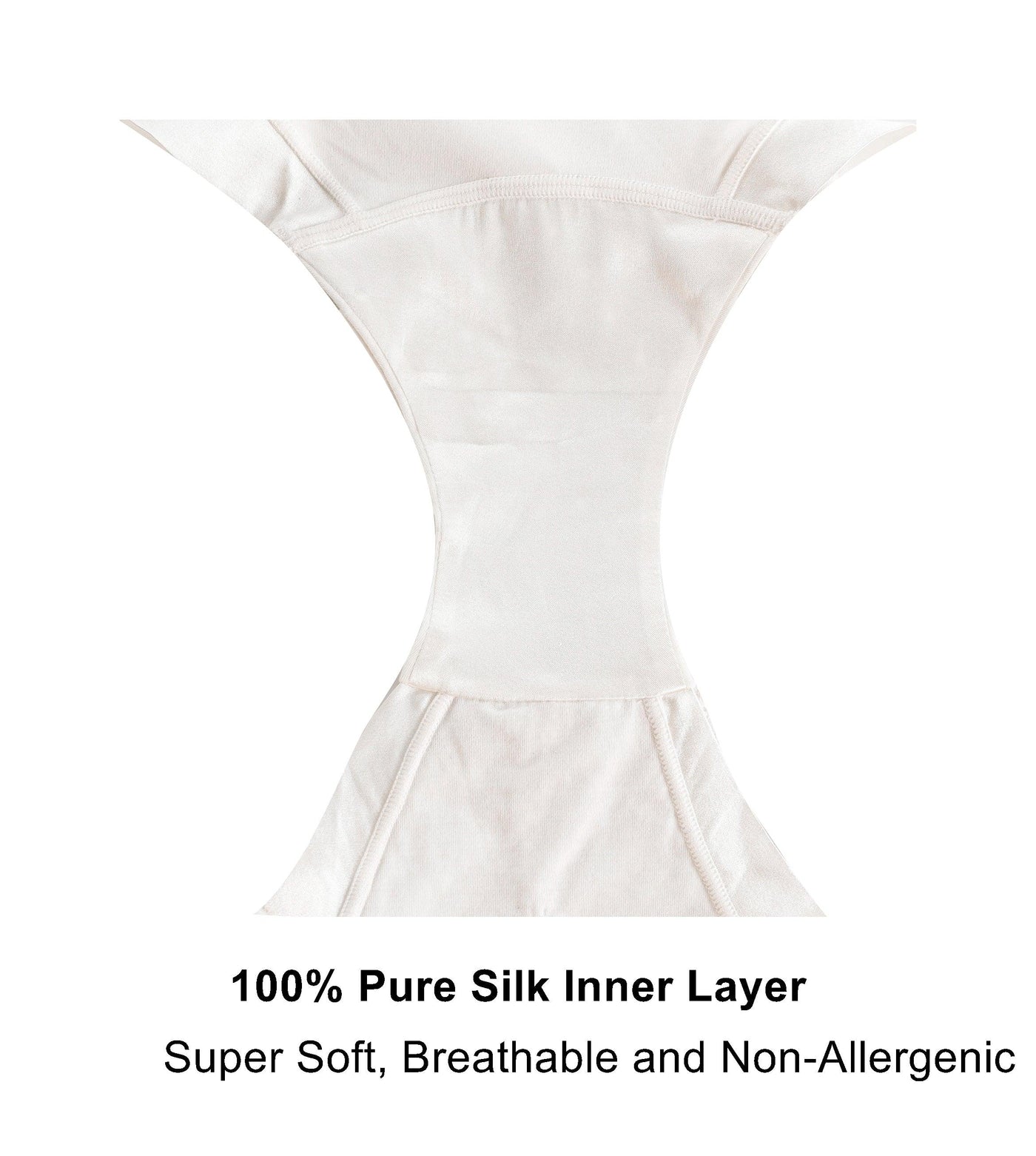 Snowdrop - Silk & Organic Cotton Full Brief in White - Juliemay Lingerie