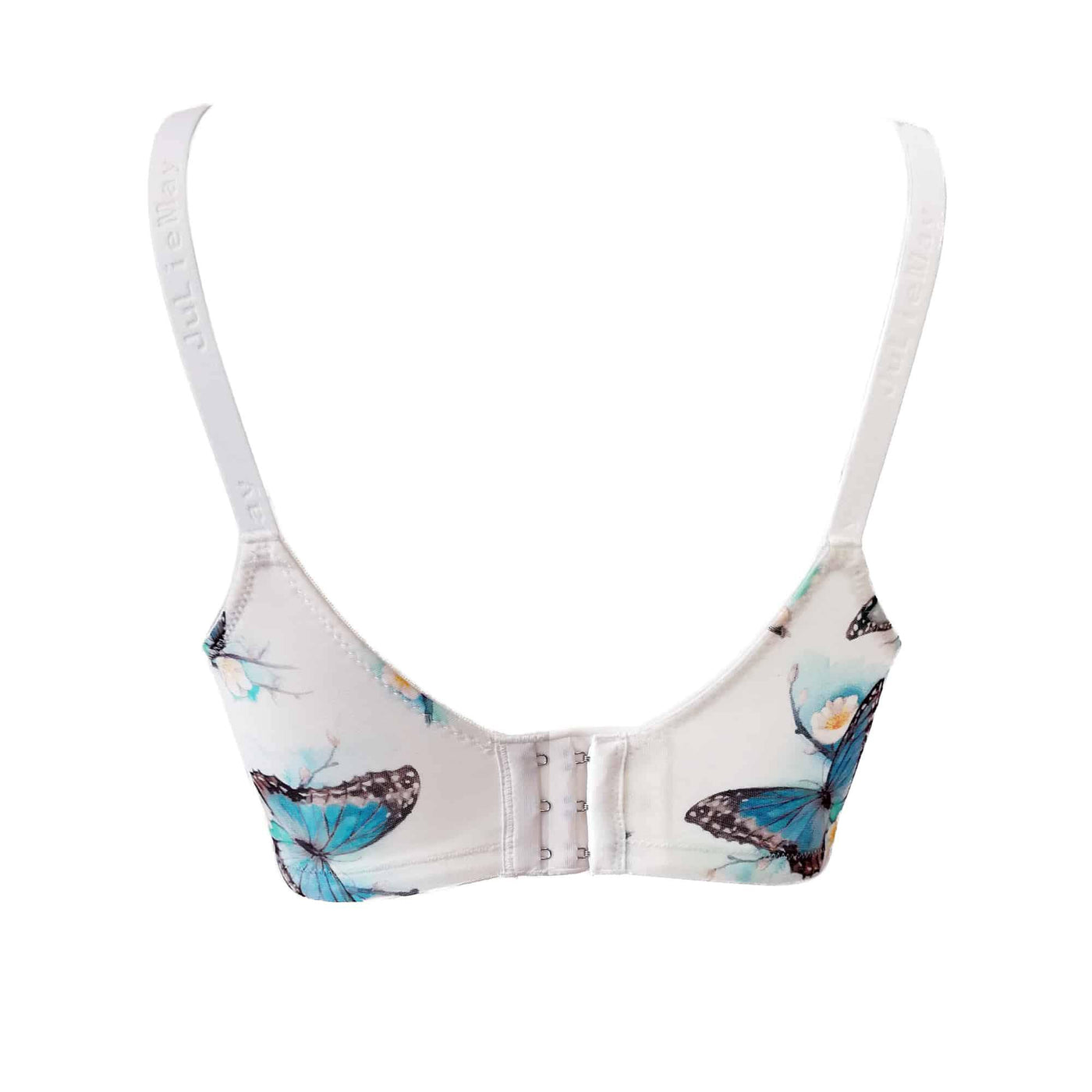 Plunge Style Latex-Free Bra in Organic Cotton and Silk - Debbie